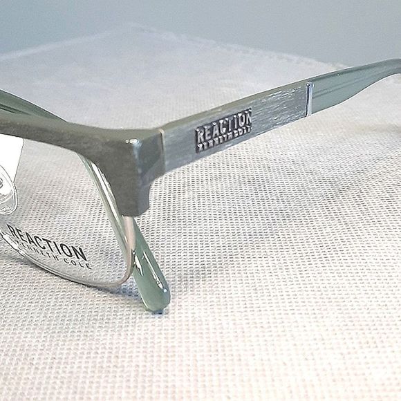 NEW Semi-Rimless Green Eyeglass Frame  glasses, prescription-ready 54-18-145 - Picture 6 of 6